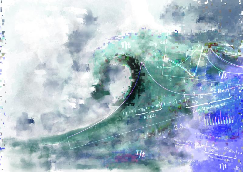 Wave breaking illustration by Alicia Hayden